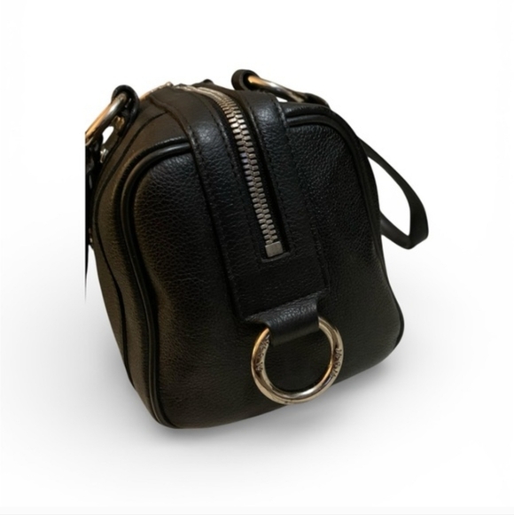 MCM Black Leather Satchel with Silver Accents - Vintage - Picture 3 of 7